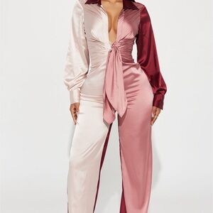 Satin jumpsuit